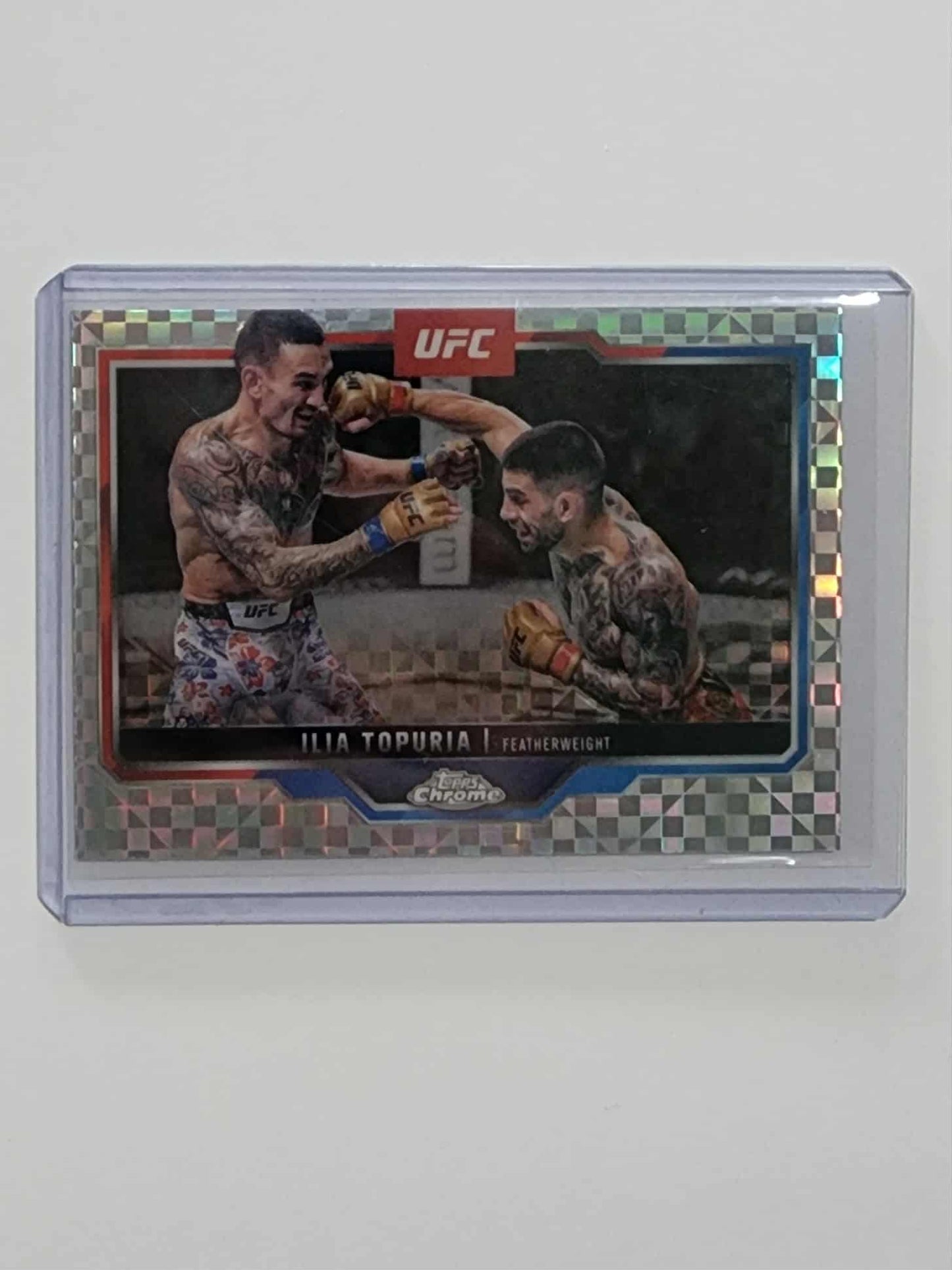 ILIA TOPURIA 2025 TOPPS CHROME UFC CHECKERED #43