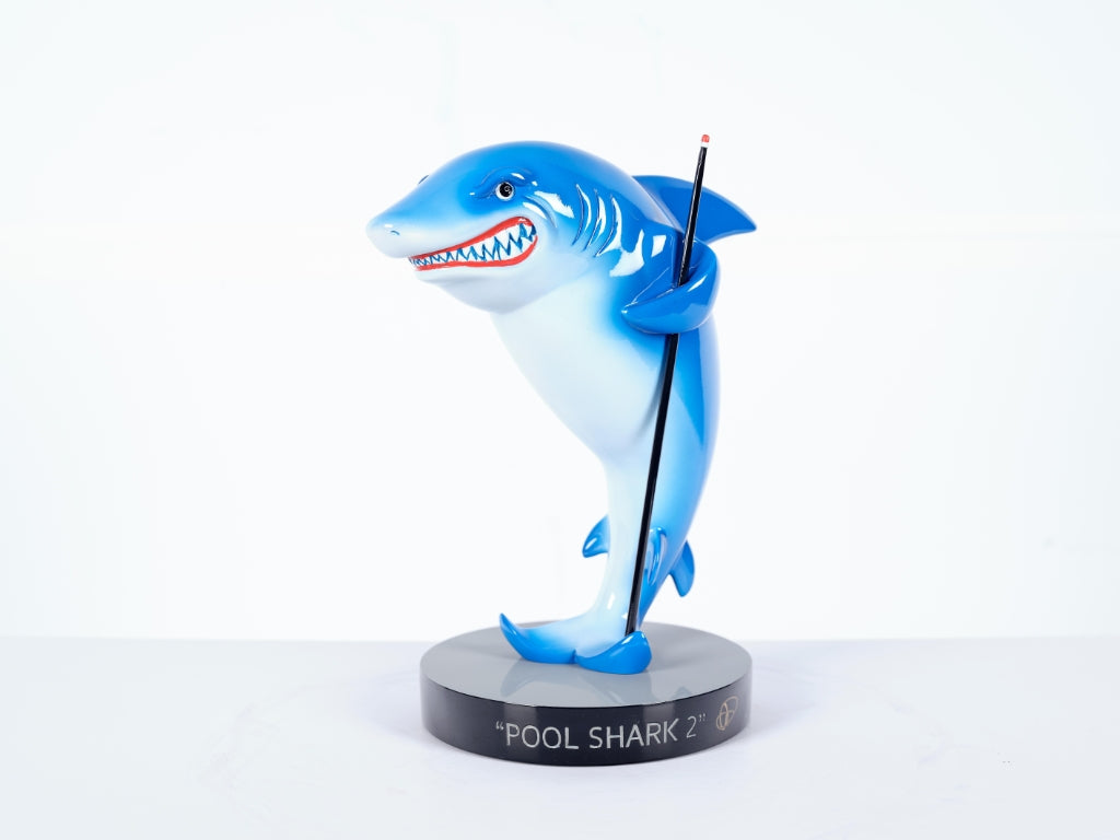 MICHAEL GODARD art sculpture Pool Shark 2 hand signed by artist
