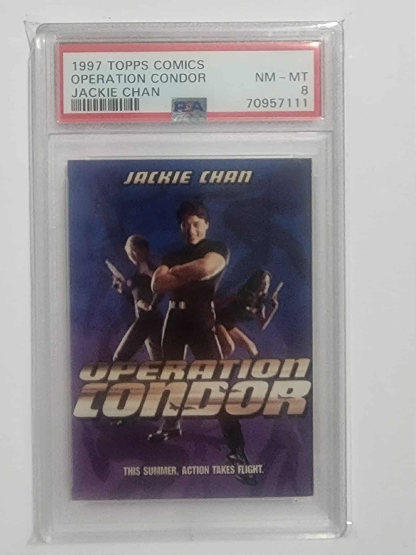 1997 topps comics Jackie Chan operation condor PSA 8