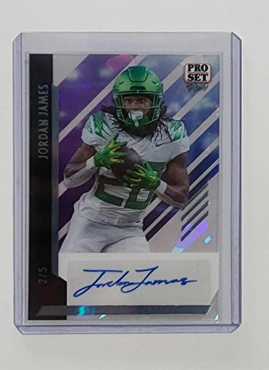 2024 LEAF PRO SET PURE JORDAN JAMES AUTOGRAPH /5 OREGON DUCKS