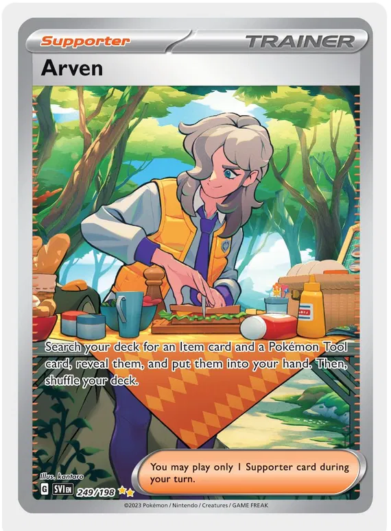Pokémon TCG Arven Scarlet & Violet Base Set 249/198 Holo Special Illustration NM