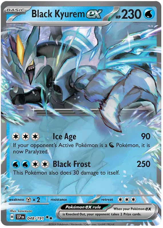 Black Kyurem ex - 048/191 - Ultra Rare - Surging Sparks - NM/M