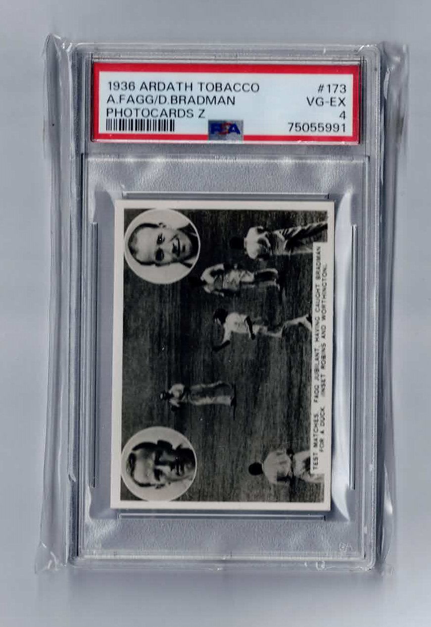 Tobacco Card, Ardath,PHOTOCARDS Z SPORT & GENERAL,1936,Test Match Australia,#173 PSA 4