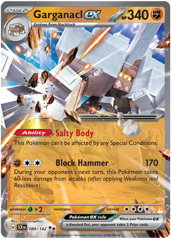 Garganacl ex - 089/142 - Ultra Rare - Stellar Crown - NM/M