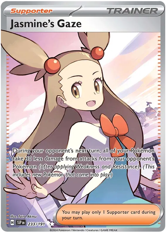 Pokemon TCG Jasmine's Gaze - 233/191 - Ultra Rare - Surging Sparks - NM