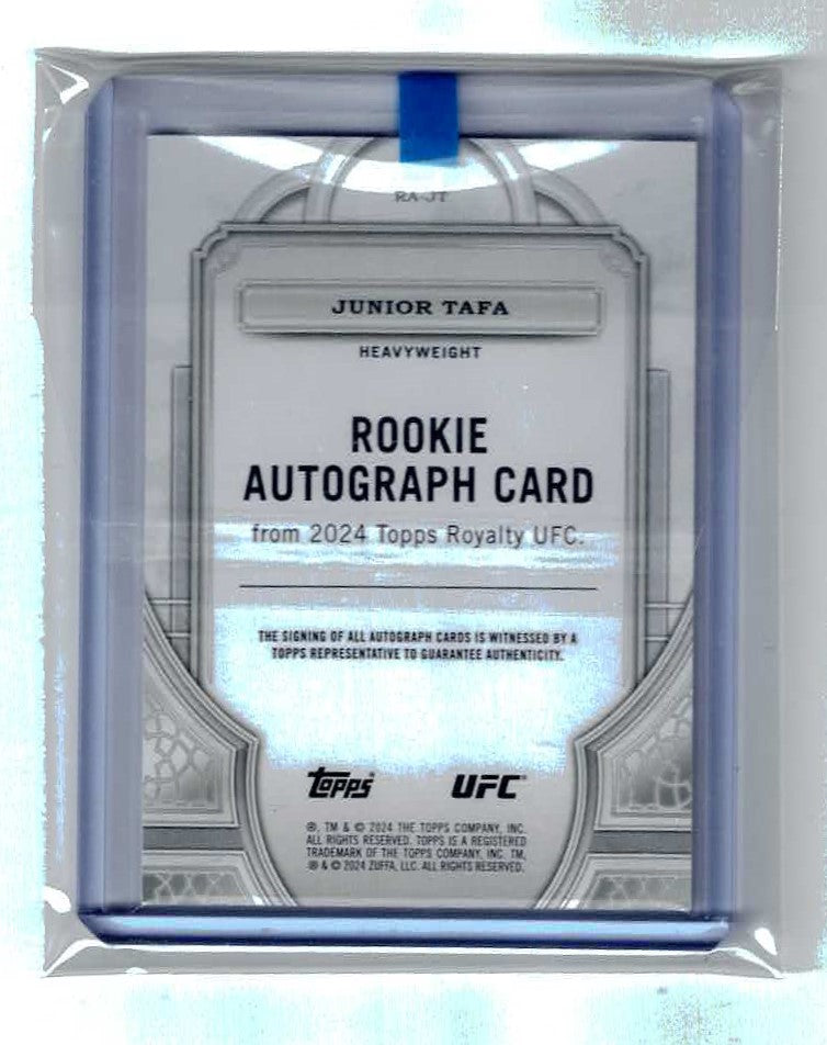 Junior Tafa Rookie On-Card Auto 52/99 - 2024 Topps Royalty UFC #RA-JT