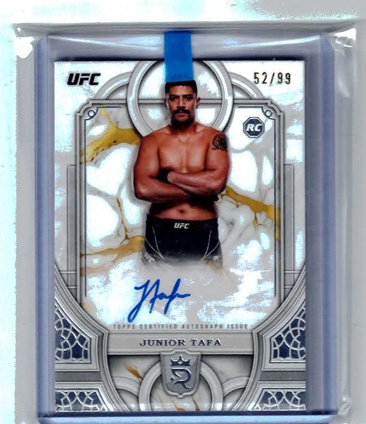 Junior Tafa Rookie On-Card Auto 52/99 - 2024 Topps Royalty UFC #RA-JT