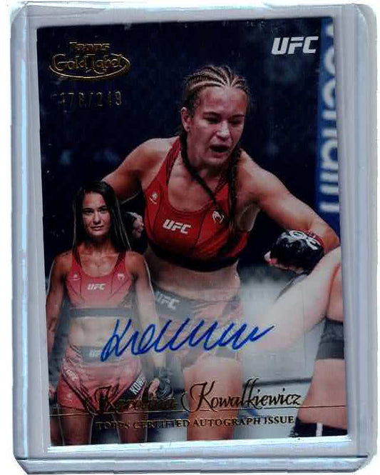 Karolina Kowalkiewicz 2024 Topps Gold Label UFC Autograph 178/249