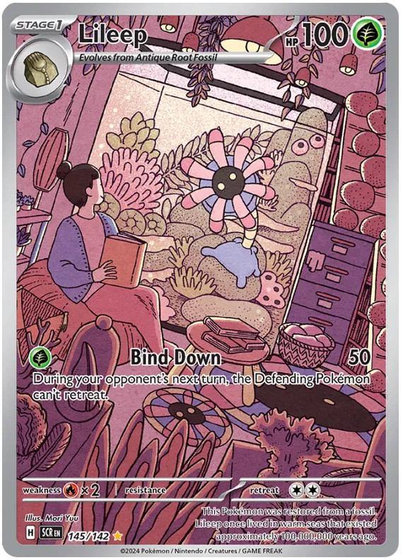 Lileep 145/142 Illustration Rare Stellar Crown Pokémon TCG NM