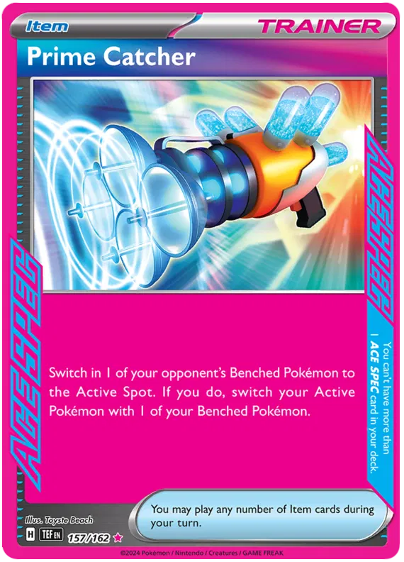 Prime Catcher - 157/162 - Ace Spec- Temporal Forces - Pokemon Card - NM/M