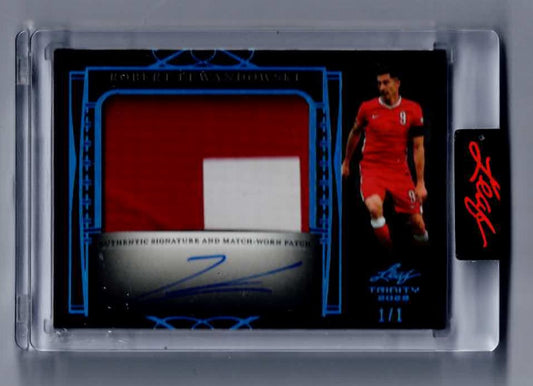 2022 leaf trinity Robert Lewandowski 1/1 poland patch auto PA-RL1