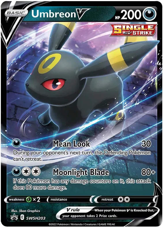 Pokemon Umbreon V - SWSH203 Sword & Shield Promo Card