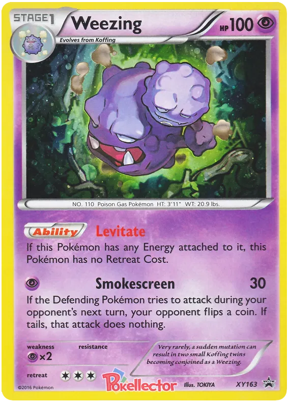Pokemon TCG Weezing XY163 Holo XY Black Star Promo NM