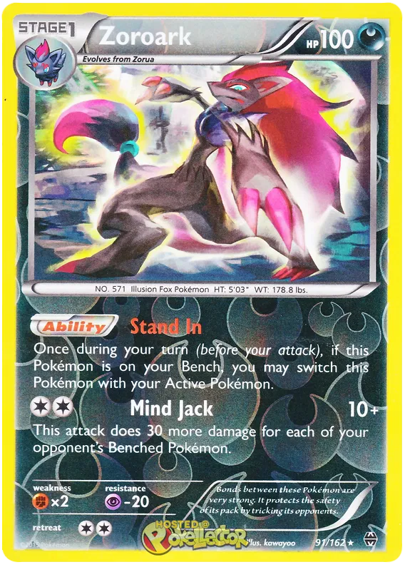 Zoroark 91/162 Holo XY Breakthrough Pokemon NM