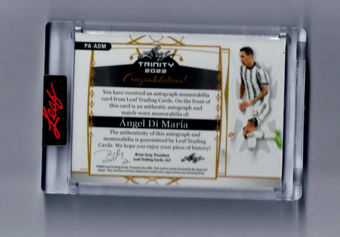 2022 Leaf Trinity Emerald Angel DI Maria 4 Color Adidas Patch Auto /6