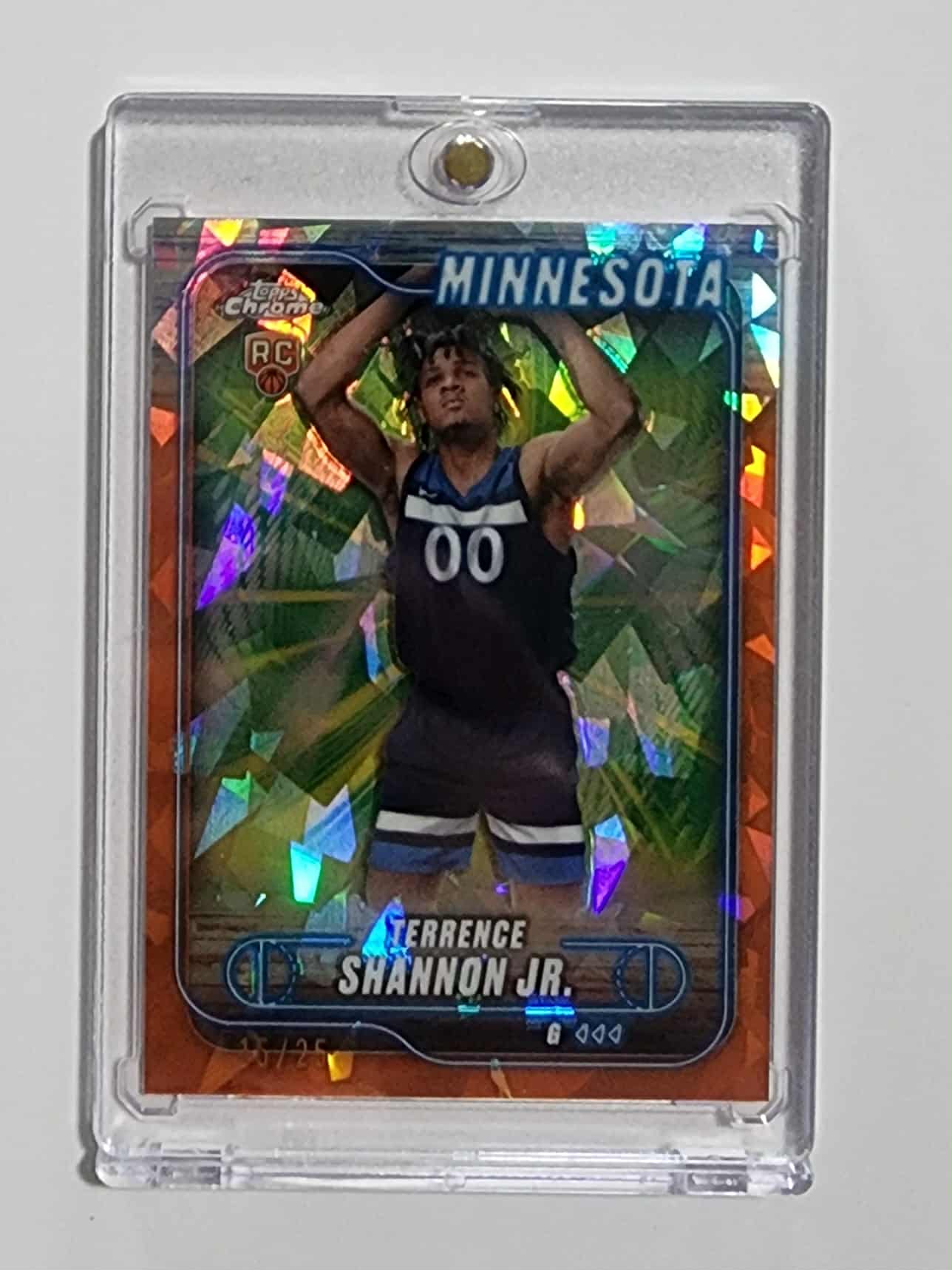 2024 Topps Chrome Sapphire Edition Orange /25 Terrence Shannon Jr #105 Rookie RC