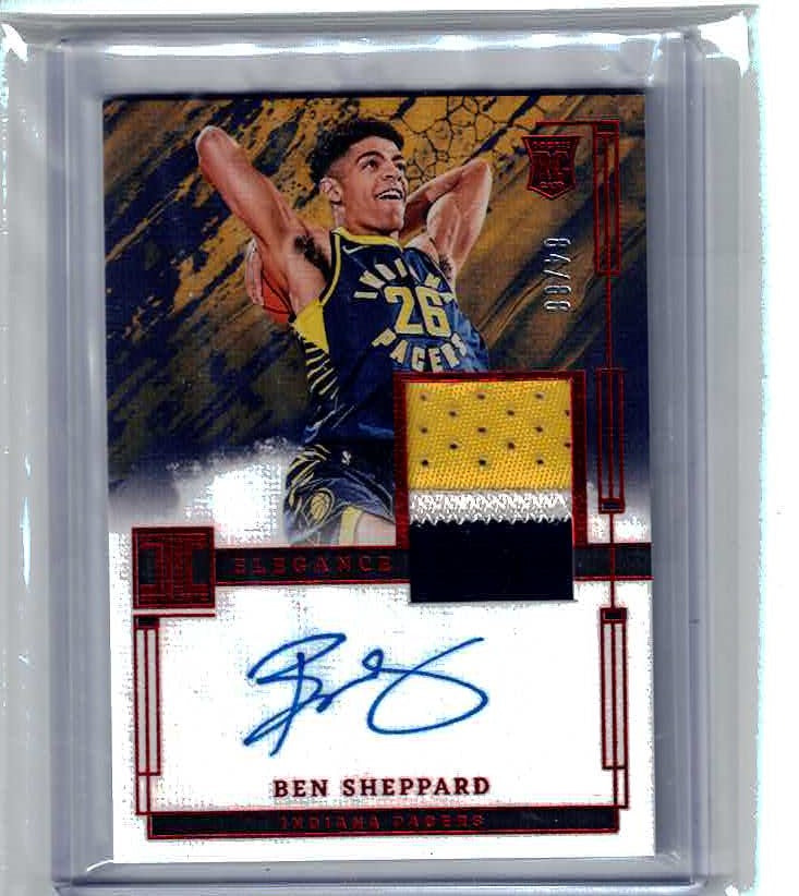 2023-24 Panini Impeccable Ben Sheppard Rookie Patch Auto On Card 84/88 RC RPA