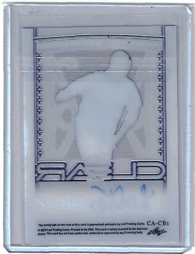 2022 Leaf Trinity Soccer Carlos Borges Clear Auto purple Manchester City 9/25