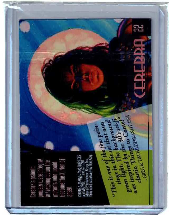Cerebra #22 1994 Marvel Masterpieces Gold Foil Signature Series Card