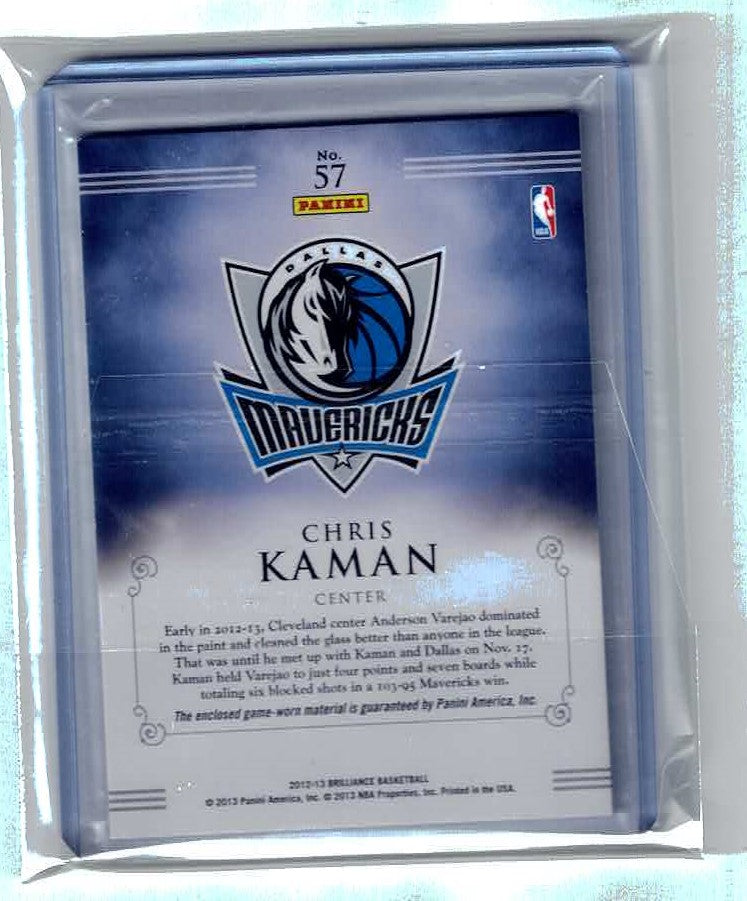 2013 panini brilliance chris kaman patch #57