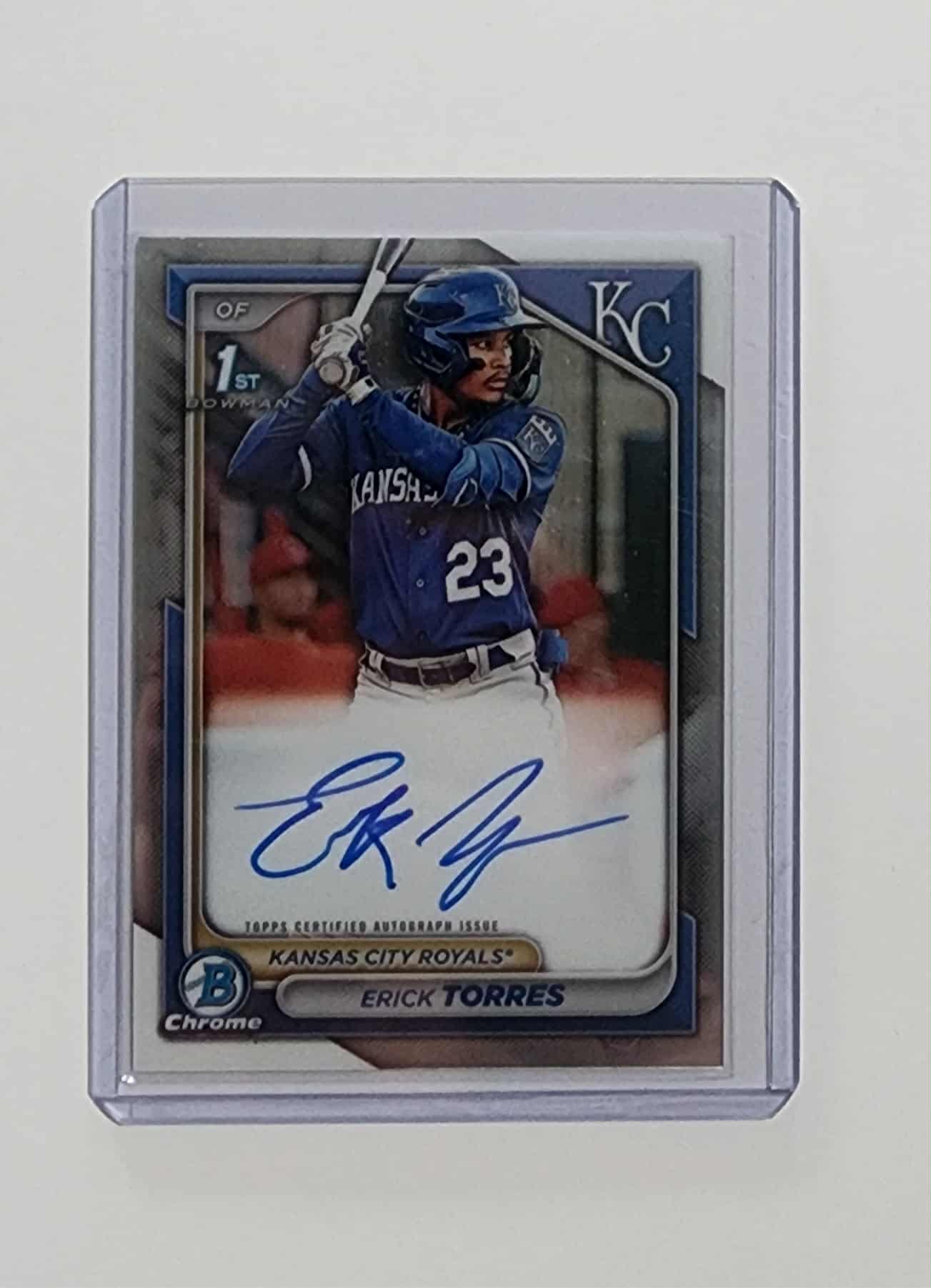 2024 Bowman - Chrome Prospect Autographs Erick Torres #CPA-ET (AU, RC)