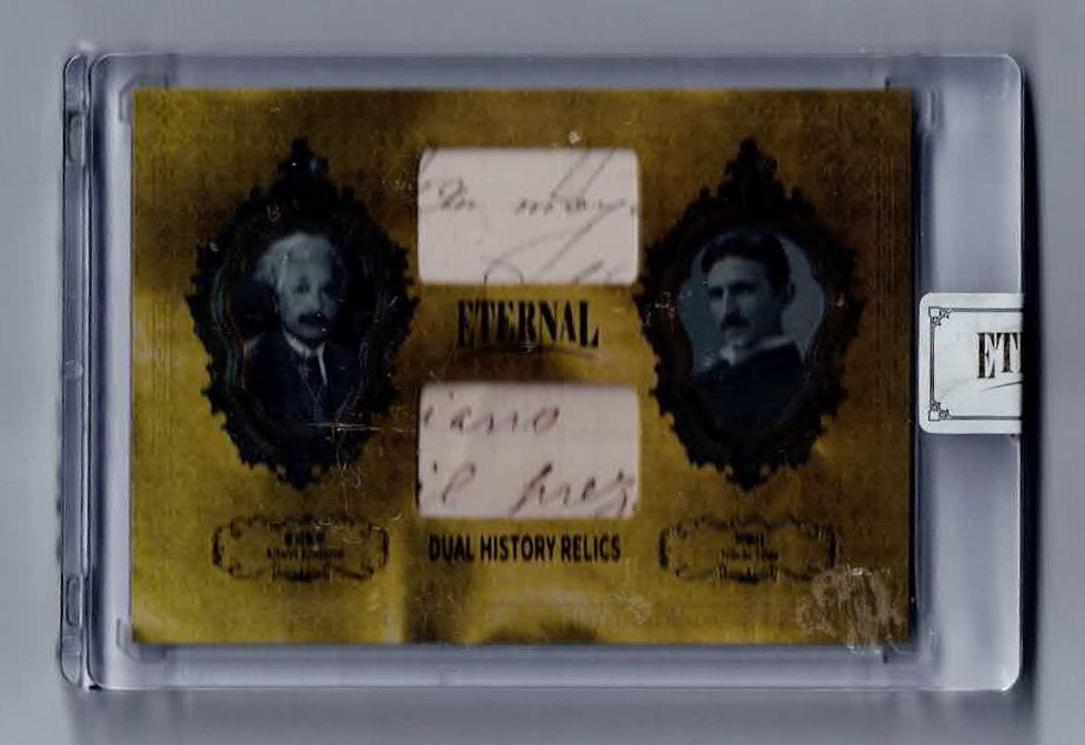 2024 External dual history relics Albert Einstein/Nikola Tesla /10 card