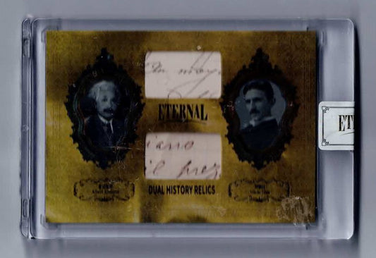 2024 External dual history relics Albert Einstein/Nikola Tesla /10 card
