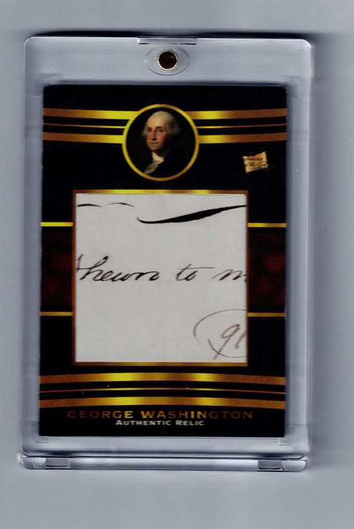 2022 pieces of the past AUTHENTIC RELIC George Washington SR-2 card