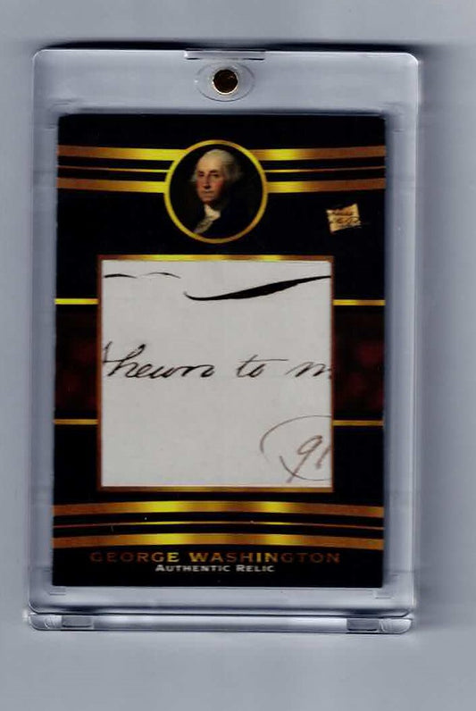 2022 pieces of the past AUTHENTIC RELIC George Washington SR-2 card