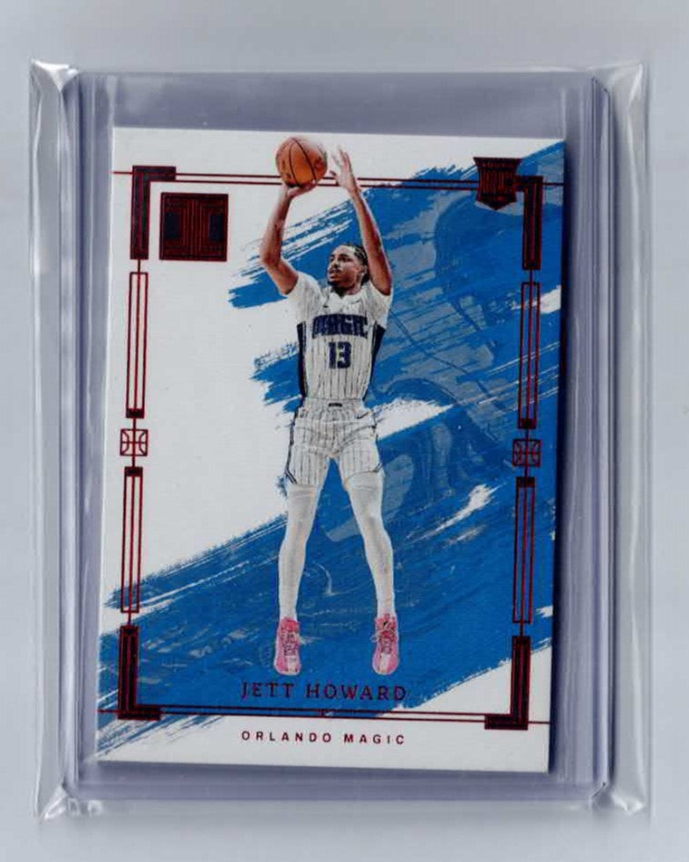 2023-24 JETT HOWARD PANINI IMPECCABLE ROOKIE RC #55 red base