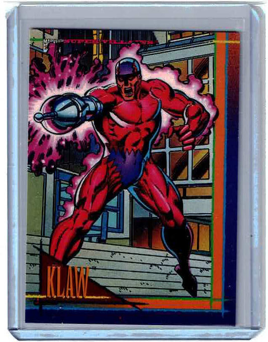 KLAW / 1993 Marvel Universe Series 4 (SkyBox) BASE Trading Card #81