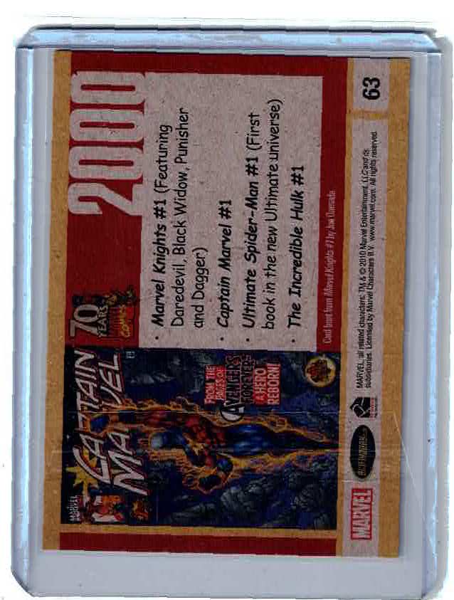 2010 70 Years of Marvel Comics Metallic Ink Daredevil Punisher Black Widow 1d7a