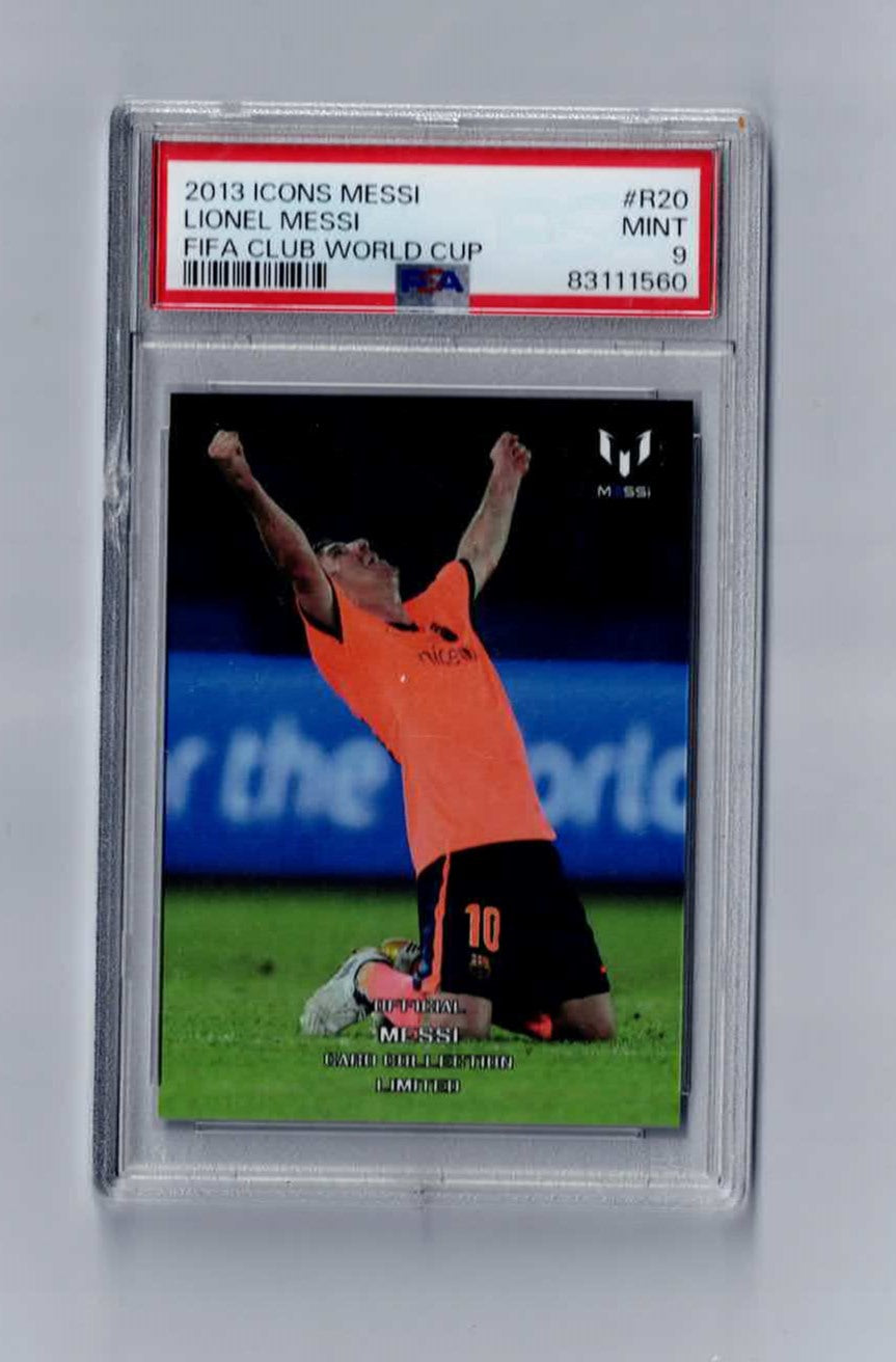 Icons Official Leo Messi Card Collection Limited Trading Card R20 2013 PSA 9