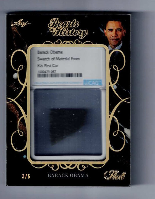 2024 leaf pearls of history Barack Obama PH-7 /5 patch of car card