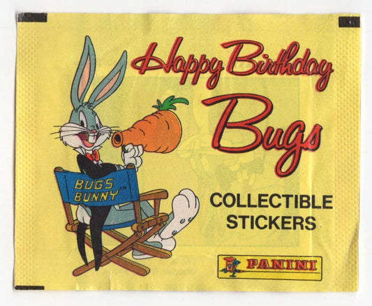 1990 Panini Happy Birthday Bugs Bunny Looney Tunes Sealed Pack