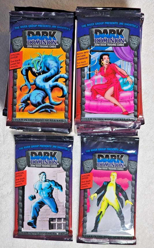 Dark Dominion Zero Issue Trading Cards 1993 Sealed Booster Pack