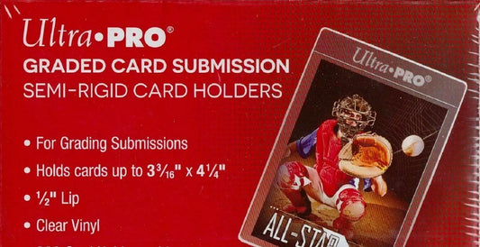 50 x Ultra Pro Semi Rigid Graded Submission Card Holder 1/2" Lip PSA BGS Pokemon