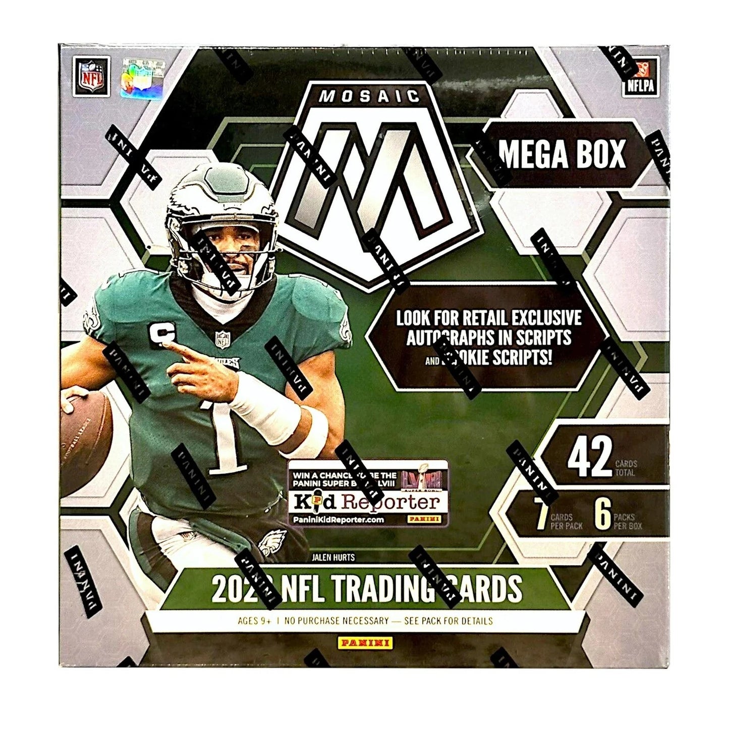 2023 PANINI MOSAIC NFL FOOTBALL FACTORY SEALED 42-CARD MEGA BOX