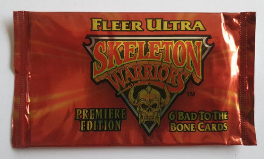 Fleer Ultra Skeleton Warriors Premiere Edition Sealed Trading Card Packet