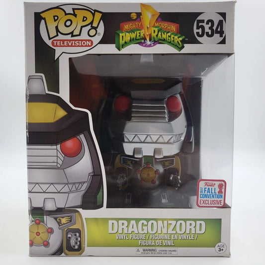 Mighty Morphin Power Rangers Dragonzord Funko Pop 534 2017 Fall Exclusive