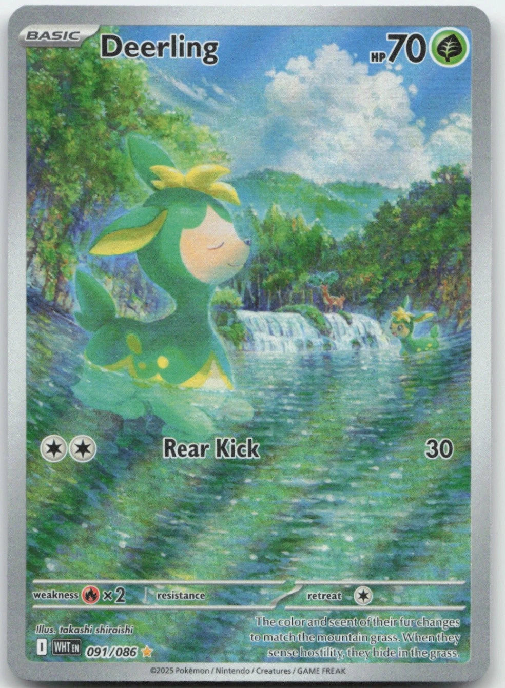 Deerling 091/086 SV: White Flare Pokemon Card NM