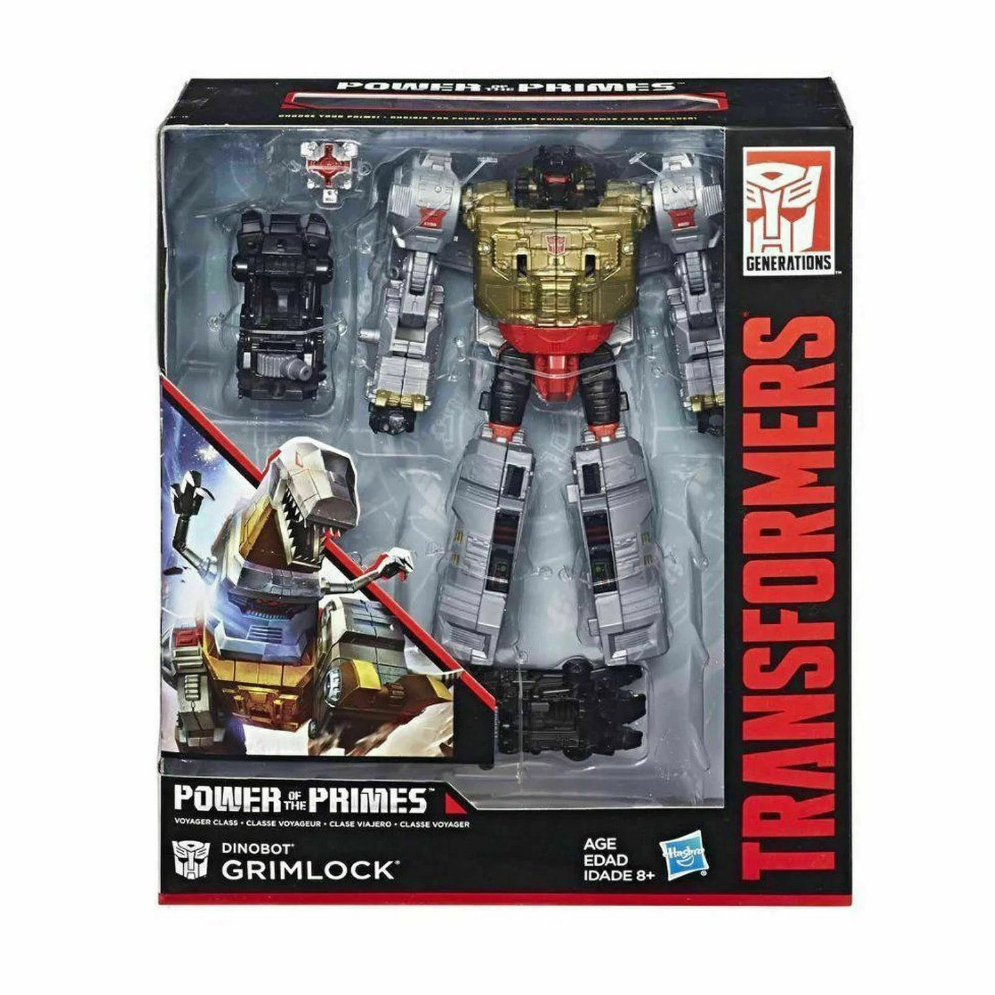 Transformers Power of the Primes Dinobot Grimlock Voyager Action Figure Toy