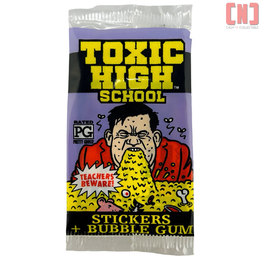 1991 Topps Toxic High School Stickers & Bubble Gum Sealed Pack