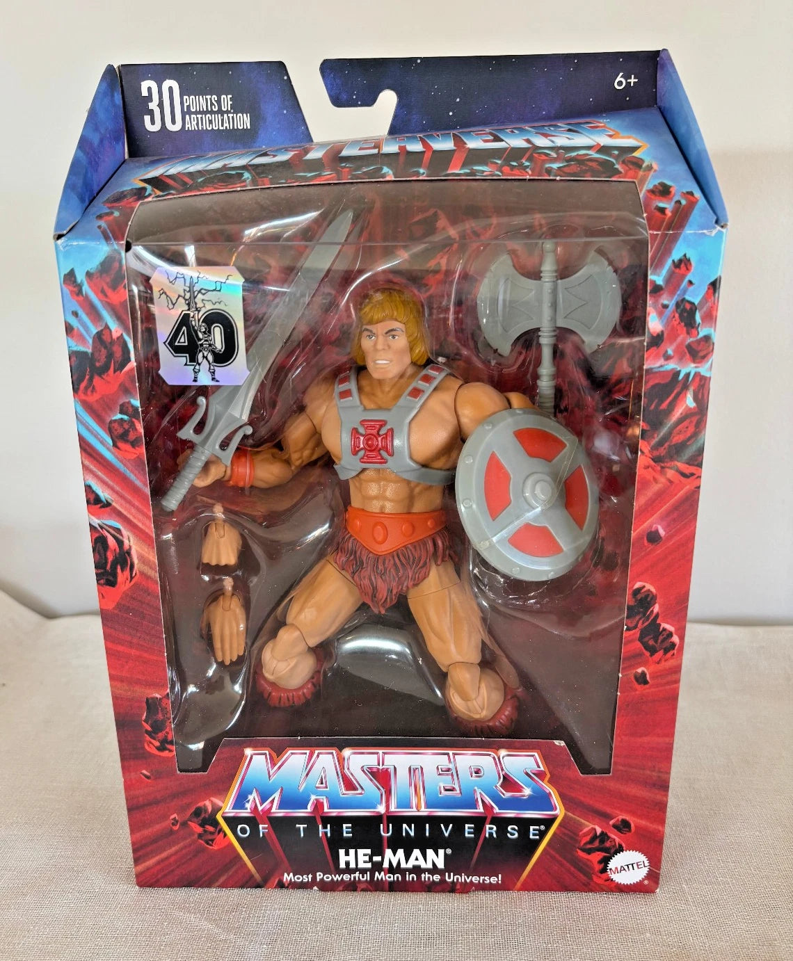 Masters of the Universe Masterverse He-Man 40th Anniversary Figure MOTU. New