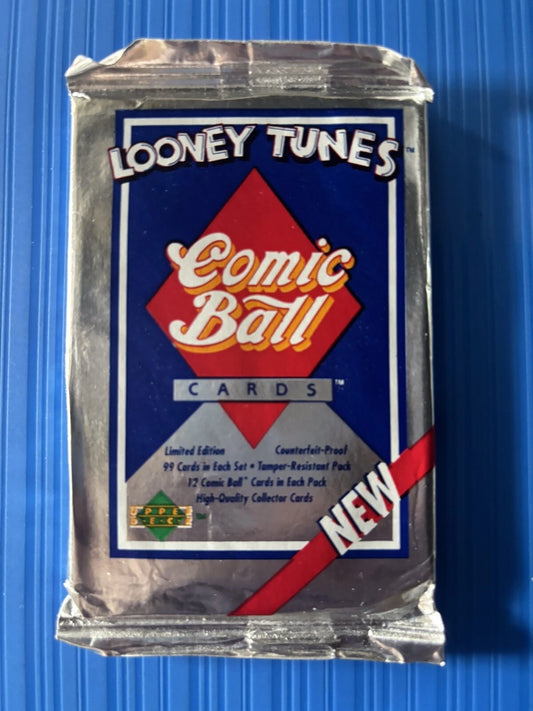 1990 Upper Deck Looney Tunes Comic Ball, Sealed Pack