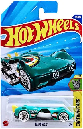Hot Wheels Basic Car 2025 Wave 13M Slide Kick Green