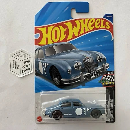 2025 Hot Wheels 75 - Jaguar Mk1 (blueish Grey 2 Race Day - Long Card)