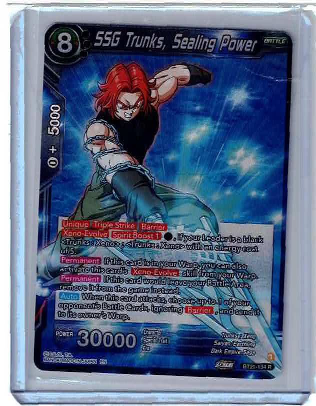 DBZ - SSG Trunks, Sealing Power Foil - Wild Resurgence BT21-134 R FOIL - NM