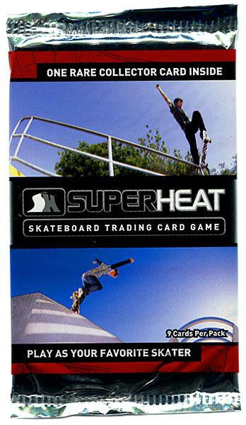 2011 SEALED 9 CARD PACK SUPERHEAT SKATEBOARD TRADING CARD GAME THROWDOWN BOOSTER PACK