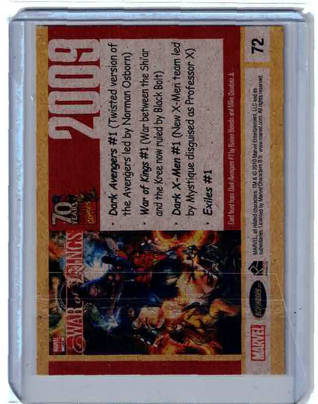 2010 Rittenhouse 70 Years of Marvel Comics 2008 #72 03cr